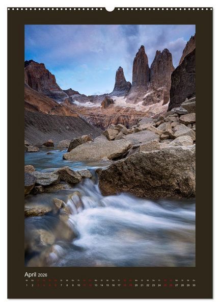 Produktbild: Patagonien: Sehnsuchtsziel am Ende der Welt (Wandkalender 2026 DIN A2 hoch), CALVENDO Monatskalender