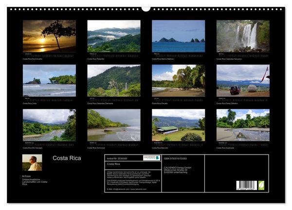 Produktbild: Costa Rica (Wandkalender 2026 DIN A2 quer), CALVENDO Monatskalender