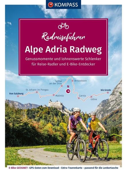 Produktbild: KOMPASS Radreisef&uuml;hrer Alpe Adria Radweg