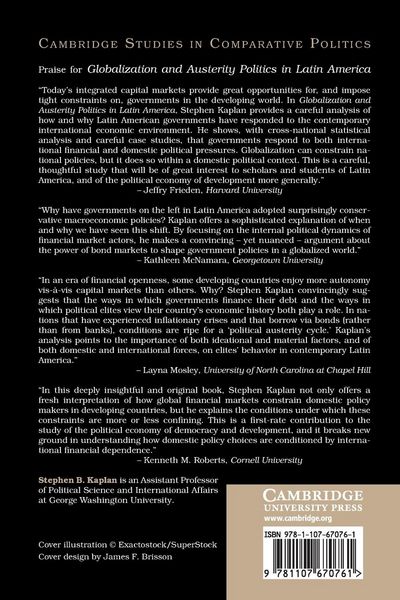 Produktbild: Globalization and Austerity Politics in Latin America