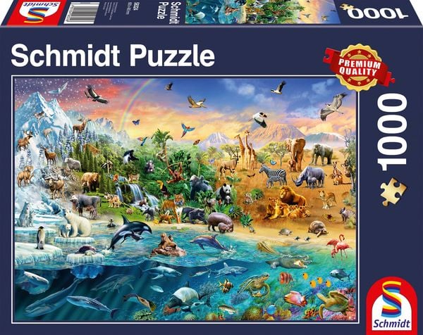 Schmidt 58324 - Die Welt der Tiere, Puzzle