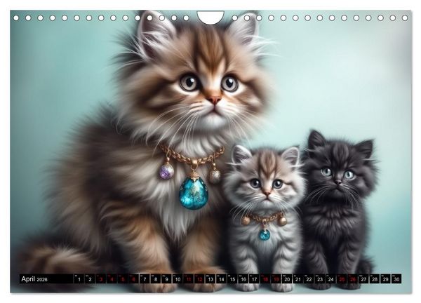 Produktbild: Katzenmomente (Wandkalender 2026 DIN A4 quer), CALVENDO Monatskalender