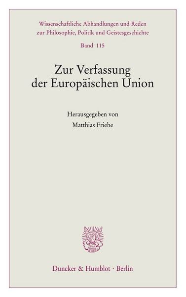 Produktbild: Zur Verfassung der Europ&auml;ischen Union
