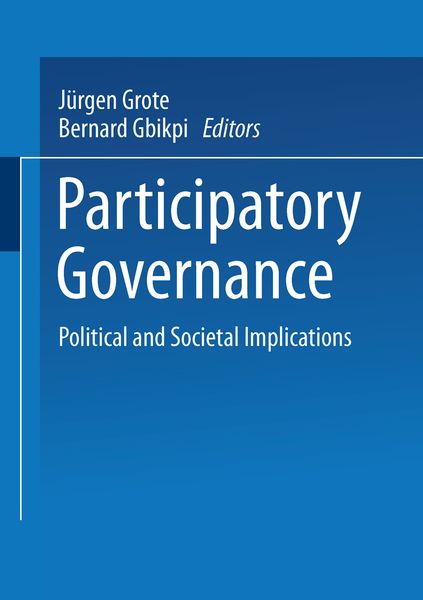 Produktbild: Participatory Governance