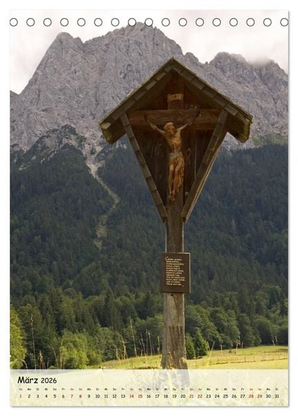 Produktbild: Feldkreuze im bayerischen Oberland (Tischkalender 2026 DIN A5 hoch), CALVENDO Monatskalender