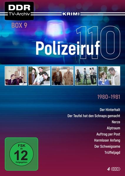 Produktbild: Polizeiruf 110 - Box 9 (DDR TV-Archiv) mit Sammelr&uuml;cken [4 DVDs]