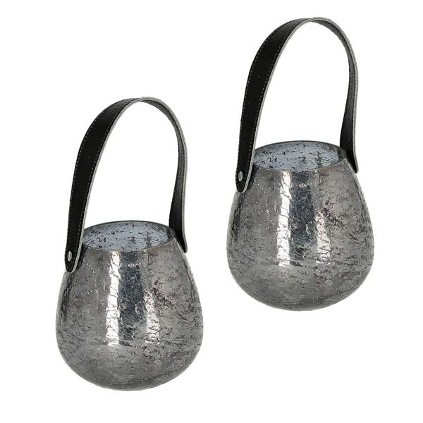 Produktbild: HTI-Living Kerzenhalter 2er Set Windlicht Kerzenhalter 2er Set Windlicht