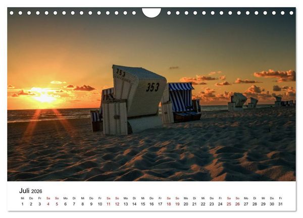 Produktbild: Ein Sommer auf Sylt (Wandkalender 2026 DIN A4 quer), CALVENDO Monatskalender