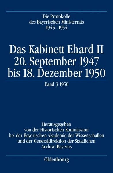 Produktbild: Das Kabinett Ehard II