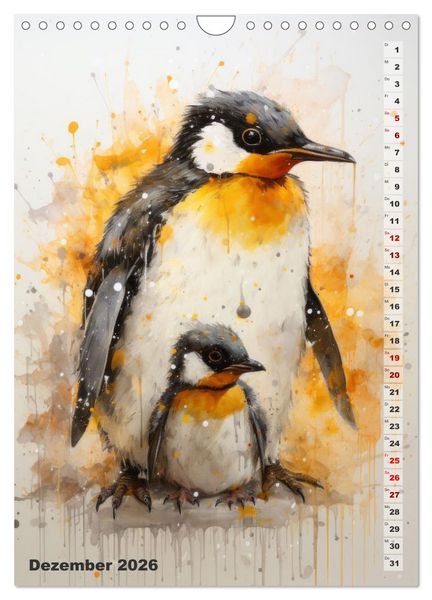 Produktbild: Niedliche Tierfamilien (Wandkalender 2026 DIN A4 hoch), CALVENDO Monatskalender