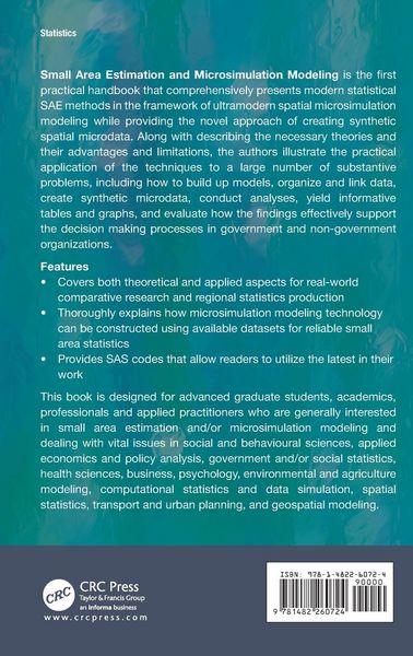 Produktbild: Small Area Estimation and Microsimulation Modeling