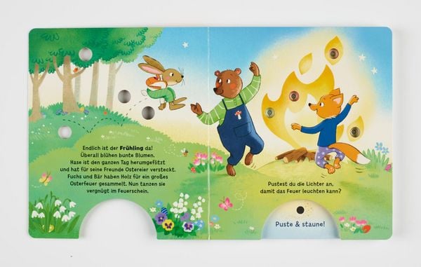 Produktbild: Mein Puste-Licht-Buch: Leuchte, leuchte durch das Jahr
