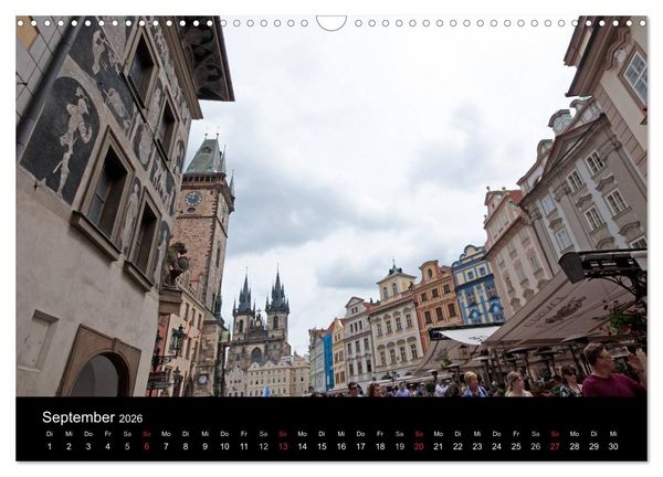 Produktbild: Prager Ansichten (Wandkalender 2026 DIN A3 quer), CALVENDO Monatskalender