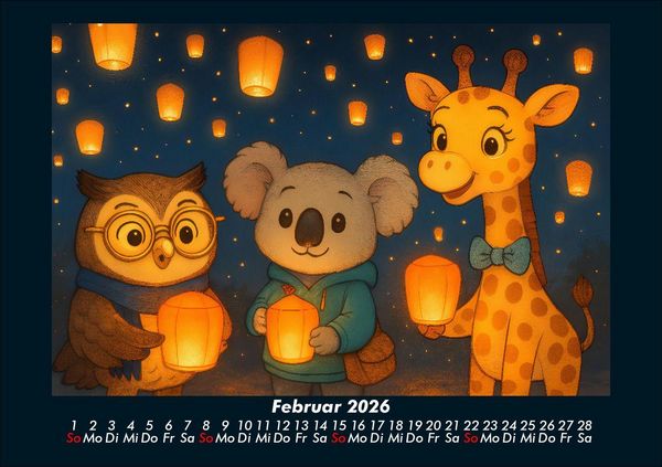 Produktbild: Ollie, Kiki & Nala - Fest der Freundschaft 2026 Fotokalender DIN A5