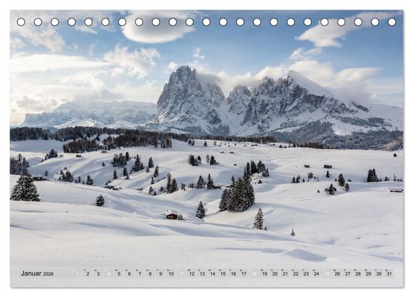 Produktbild: Faszination Dolomiten (Tischkalender 2026 DIN A5 quer), CALVENDO Monatskalender