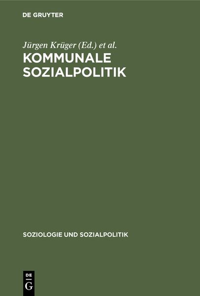 Produktbild: Kommunale Sozialpolitik