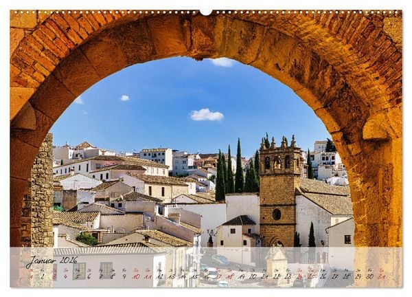 Produktbild: Ronda in Andalusien - Stadt auf einem Felsplateau (Wandkalender 2026 DIN A2 quer), CALVENDO Monatskalender