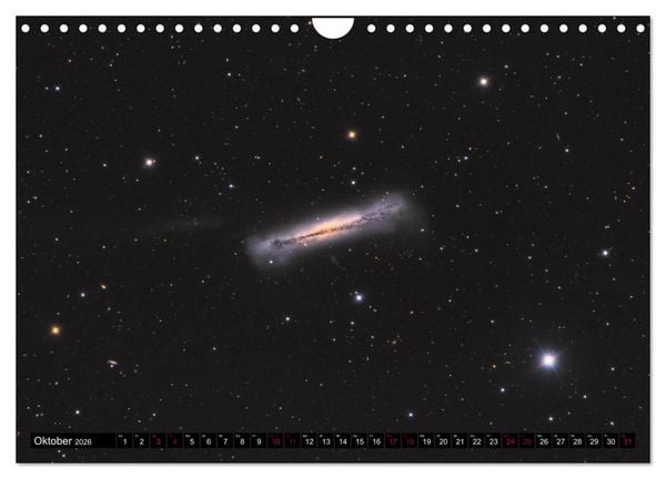 Produktbild: Galaxien im Universum (Wandkalender 2026 DIN A4 quer), CALVENDO Monatskalender
