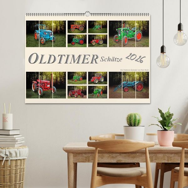 Produktbild: Oldtimer Sch&auml;tze. Ein Traktoren-Kalender (Wandkalender 2026 DIN A2 quer), CALVENDO Monatskalender