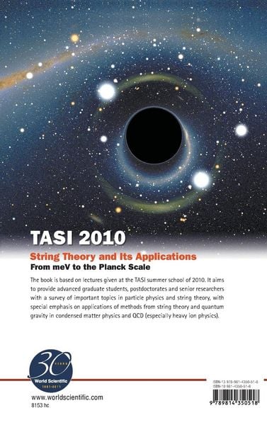 Produktbild: String Theory & Its Appl, Tasi 2010