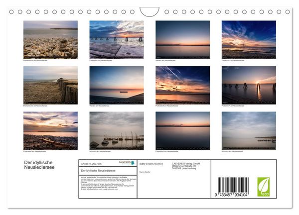 Produktbild: Der idyllische Neusiedlersee (Wandkalender 2026 DIN A4 quer), CALVENDO Monatskalender