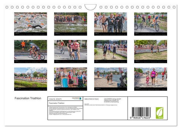 Produktbild: Fascination Triathlon (Wandkalender 2026 DIN A4 quer), CALVENDO Monatskalender