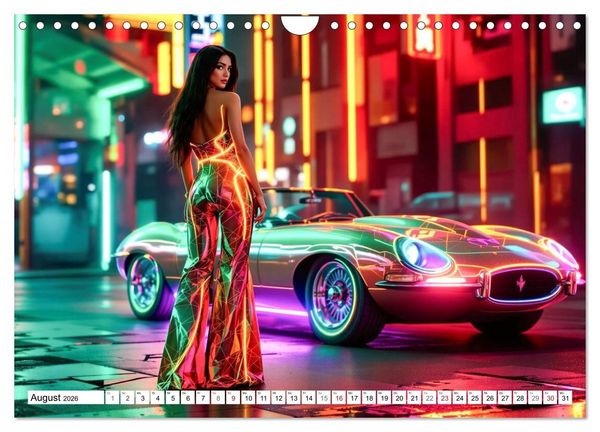Produktbild: Cars & Girls (Wandkalender 2026 DIN A4 quer), CALVENDO Monatskalender