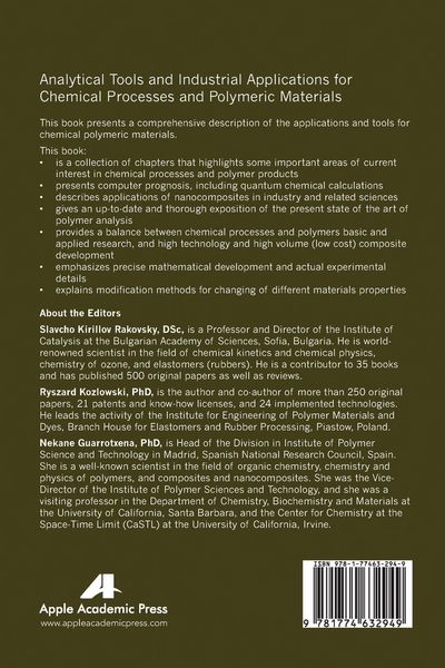 Produktbild: Analytical Tools and Industrial Applications for Chemical Processes and Polymeric Materials