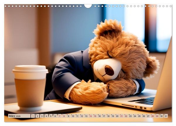 Produktbild: Einfach b&auml;rig - Eine b&auml;rige Reise durch den Teddyalltag (Wandkalender 2026 DIN A3 quer), CALVENDO Monatskalender