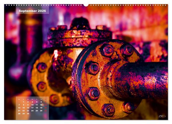 Produktbild: AUSSER BETRIEB - Industriekultur mit PopArt-Einfl&uuml;ssen (Wandkalender 2026 DIN A2 quer), CALVENDO Monatskalender