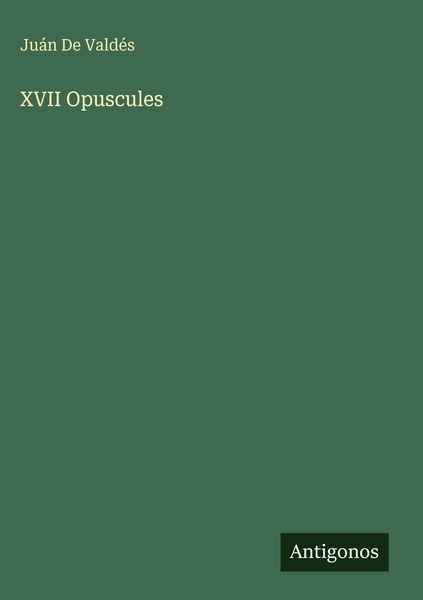 Produktbild: XVII Opuscules
