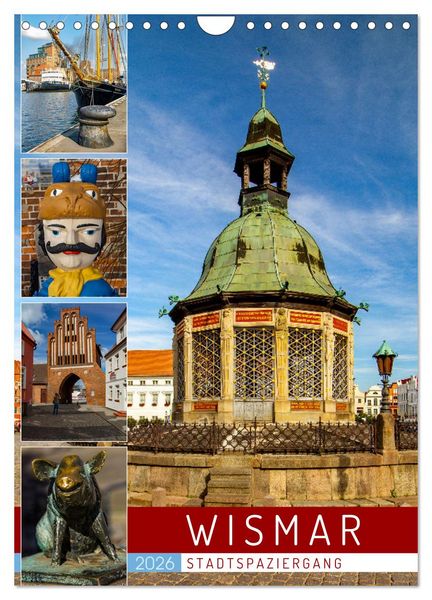 Produktbild: Wismar - Stadtspaziergang (Wandkalender 2026 DIN A4 hoch), CALVENDO Monatskalender