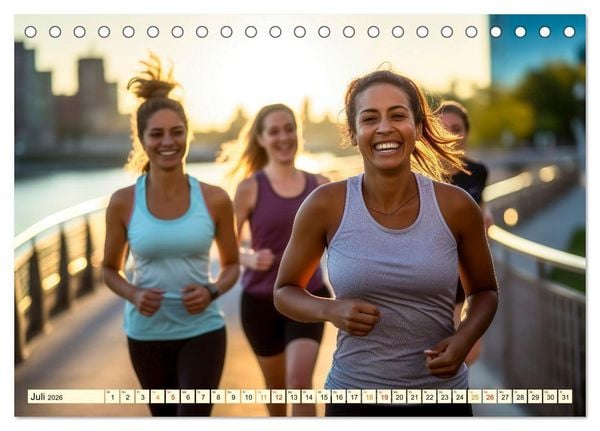 Produktbild: Joggen, gesund laufen (Tischkalender 2026 DIN A5 quer), CALVENDO Monatskalender