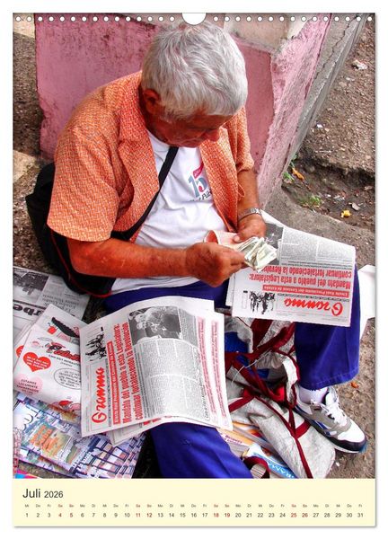 Produktbild: Zeitungsh&auml;ndler - Unterwegs in der Altstadt von Havanna (Wandkalender 2026 DIN A3 hoch), CALVENDO Monatskalender