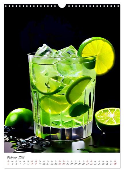 Produktbild: Mixology Meisterwerke (Wandkalender 2026 DIN A3 hoch), CALVENDO Monatskalender