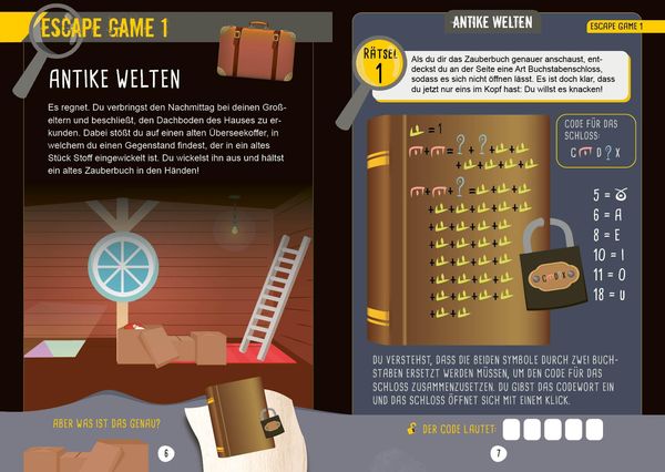 Escape Games Level 4 (türkis) – Löse die Rätsel! – 8 Escape Games ab der 7. Klasse