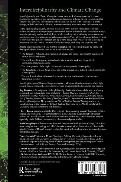 Produktbild: Interdisciplinarity and Climate Change