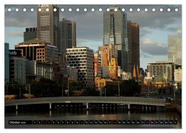 Produktbild: Melbourne (Tischkalender 2026 DIN A5 quer), CALVENDO Monatskalender