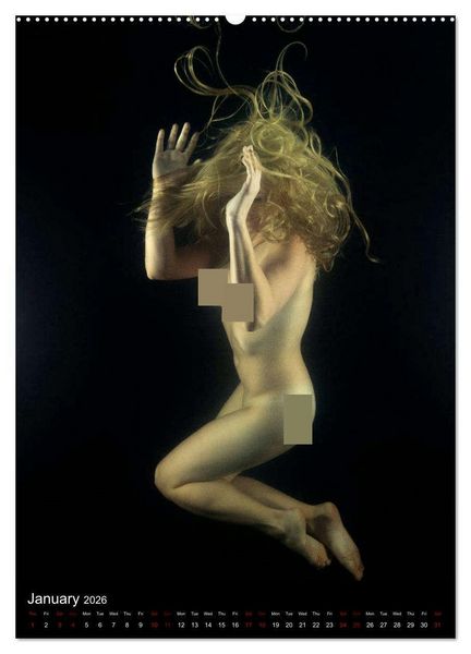 Produktbild: Underwater Erotic Shapes (High Quality Premium Wall Calendar 2026 DIN A2 portrait),CALVENDO 12 Month Wall Calendar