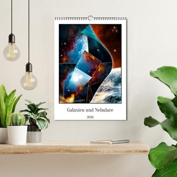 Produktbild: Galaxien und Nebulare (Wandkalender 2026 DIN A3 hoch), CALVENDO Monatskalender