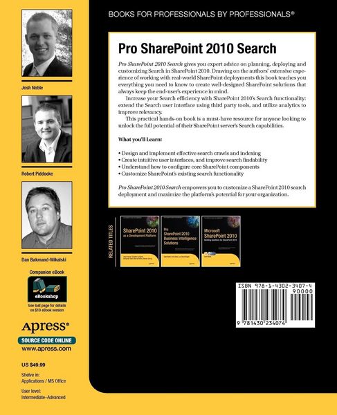 Produktbild: Pro SharePoint 2010 Search