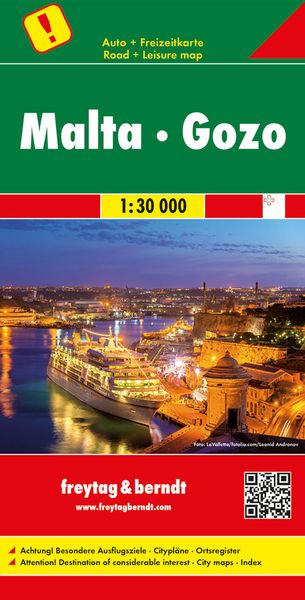 Produktbild: freytag & berndt Stra&szlig;enkarte Malta - Gozo 1:30.000