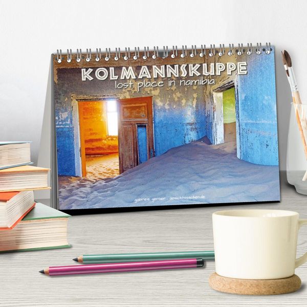 Produktbild: Kolmannskuppe Lost Place in Namibia (Tischkalender 2026 DIN A5 quer), CALVENDO Monatskalender