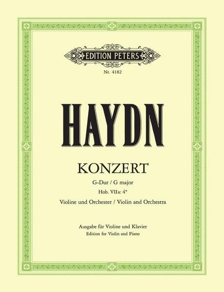 Produktbild: Violin Concerto in G Hob. VIIa:4