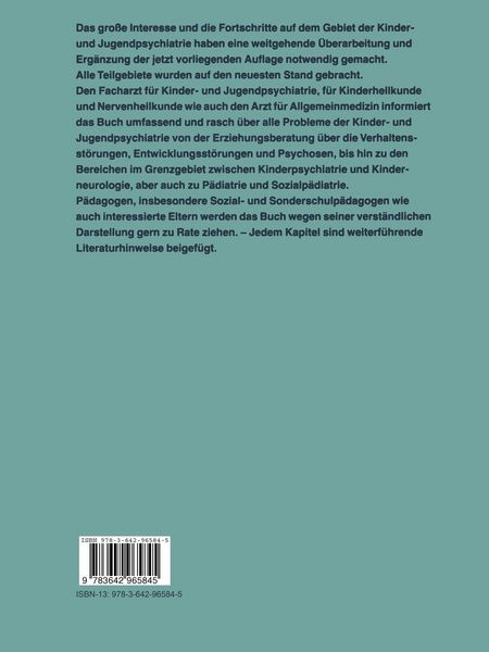 Produktbild: Lehrbuch der speziellen Kinder- und Jugendpsychiatrie