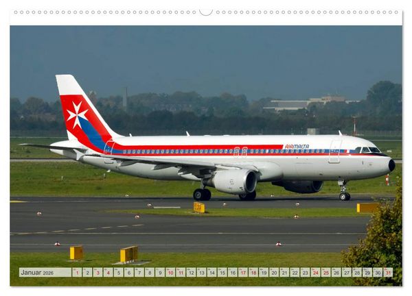Produktbild: Flugzeuge im Retro-Stil (hochwertiger Premium Wandkalender 2026 DIN A2 quer), Kunstdruck in Hochglanz
