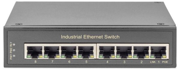 Produktbild: Digitus DN-651108 DN-651108 Industrial Ethernet Switch 8 Port 10 / 100 / 1000MBit/s