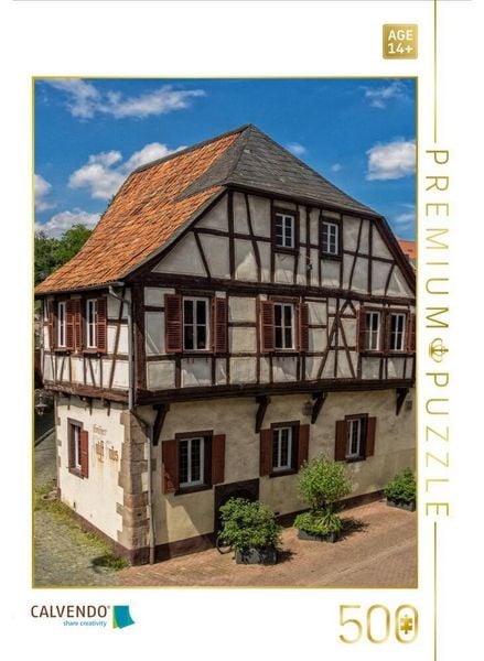 CALVENDO Puzzle Bad Kreuznach - Dr. Faust-Haus | 500 Teile Lege-Größe 48 × 36 cm Foto-Puzzle für Erwachsene