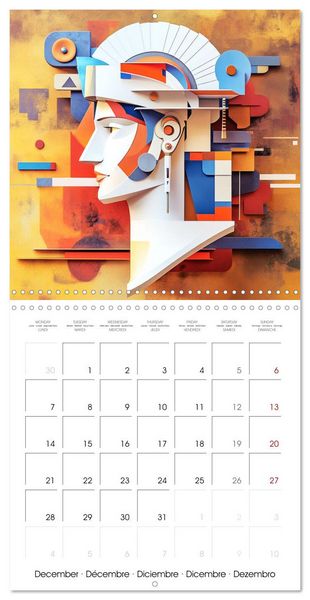 Produktbild: Artistry in Origami (Wall Calendar 2026 12 &times; 12 Inch) CALVENDO 12 Month Wall Calendar