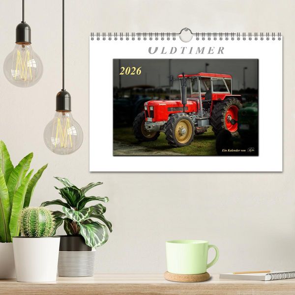 Produktbild: Oldtimer - Trecker Liebe (Wandkalender 2026 DIN A4 quer), CALVENDO Monatskalender